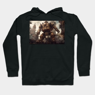 Epic Giant Robot Steampunk style Hoodie